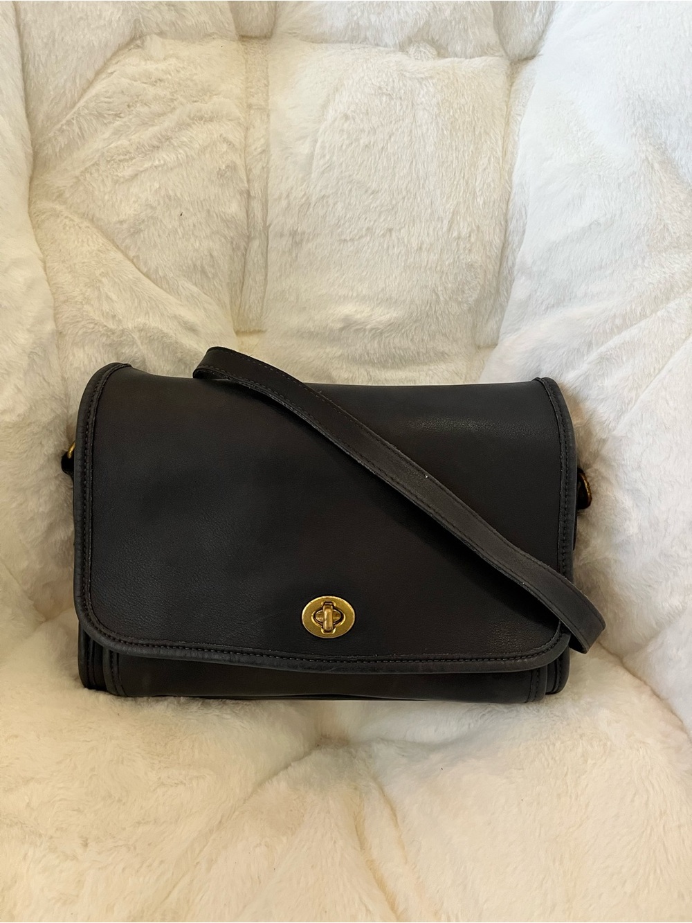 Coach vintage Rambler leather flap shoulder bag